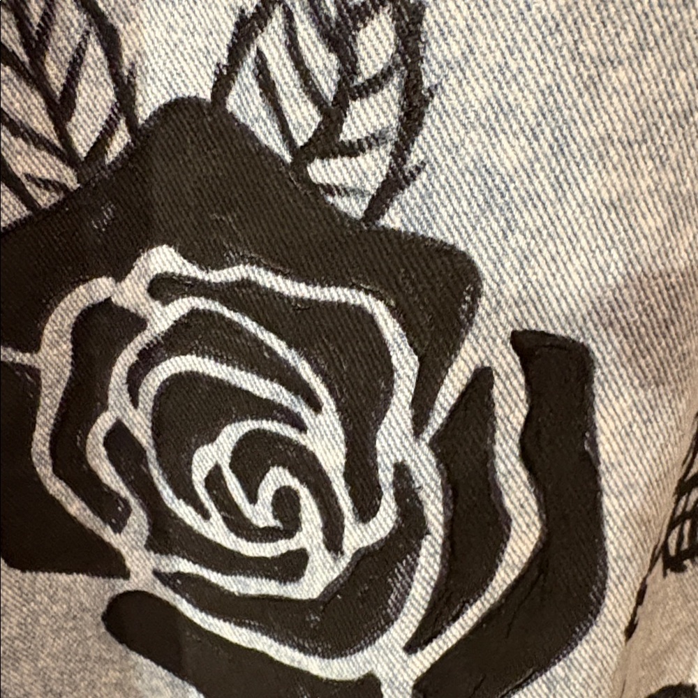 Upcycled Hand Painted Jeans - Picture 3 of 15